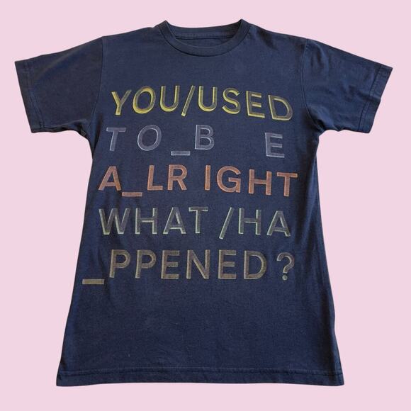 Radiohead In Rainbows You Used To Be Alright What Happened Concert Band Tee XS - Picture 2 of 10